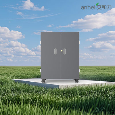 54 USB-Ladeanschlüsse Ladewagen mit 100-250V Eingang, Lüftern und Schlössern für sichere Tablet-Aufbewahrung