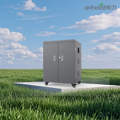 54 USB-Ladeanschlüsse Ladewagen mit 100-250V Eingang, Lüftern und Schlössern für sichere Tablet-Aufbewahrung