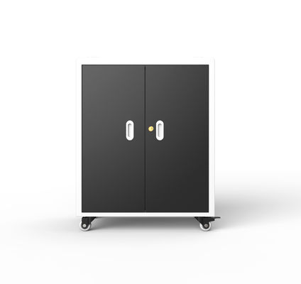 30-Port-Laptop-Ladeschrank mit 4 Rädern und Bremse 720*530*940mm Abmessungen 70kg Gewicht AC-Steckdosen Lade-Wagen
