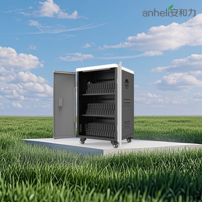 42 Ports iPad Ladekabine mit Kühlventilatoren Lüftungslöcher und sichere Schlösser und Schlüssel