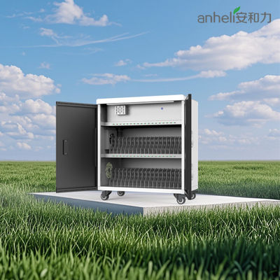 36 Ports USB Smart Tablet Ladewagen mit 8S Sicherheitsschutzsystem und Kühlventilatoren