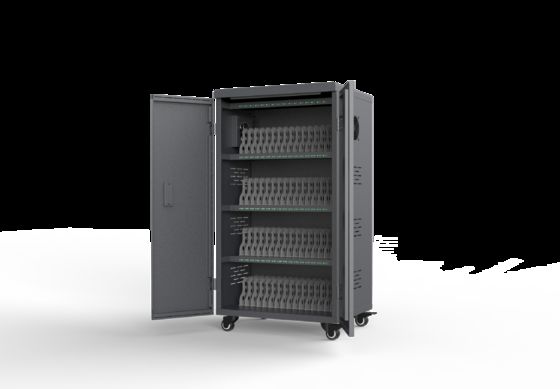 64 Ports Tablet-Laderaum mit 8S-Sicherheitsschutzsystem und galvanisierter Blechkonstruktion