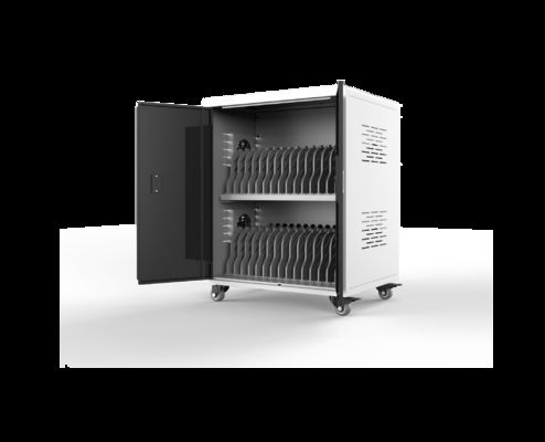 Laptop-Ladeschrank mit 30 AC-Steckdosen, Direktlade-Wagen