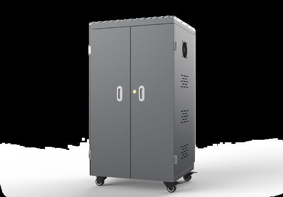 64 Ports USB Charging Cart with 8S Security Protection and Cooling Fans for Tablets and iPads